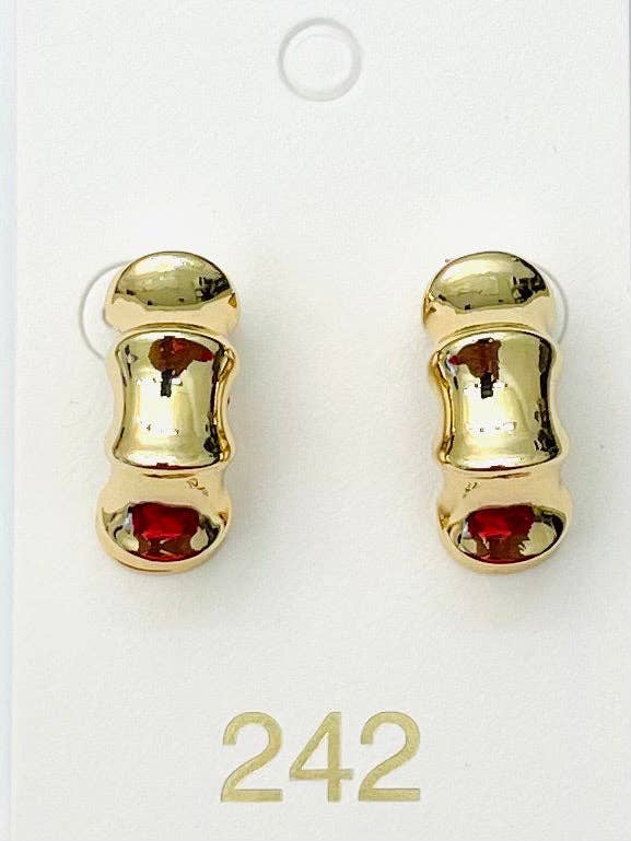 Bamboo Bite Earrings