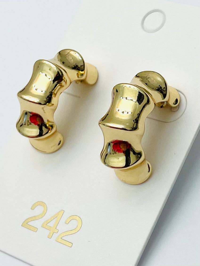 Bamboo Bite Earrings
