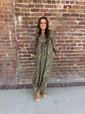 Lexie Floral Contrast Maxi Dress