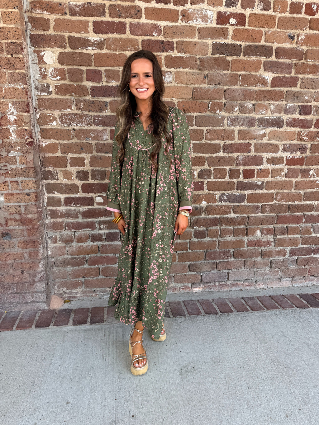 Lexie Floral Contrast Maxi Dress