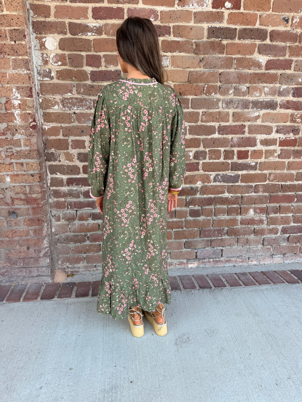 Lexie Floral Contrast Maxi Dress
