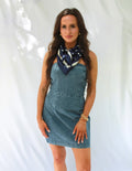 Katie Strapless Mini Denim Dress