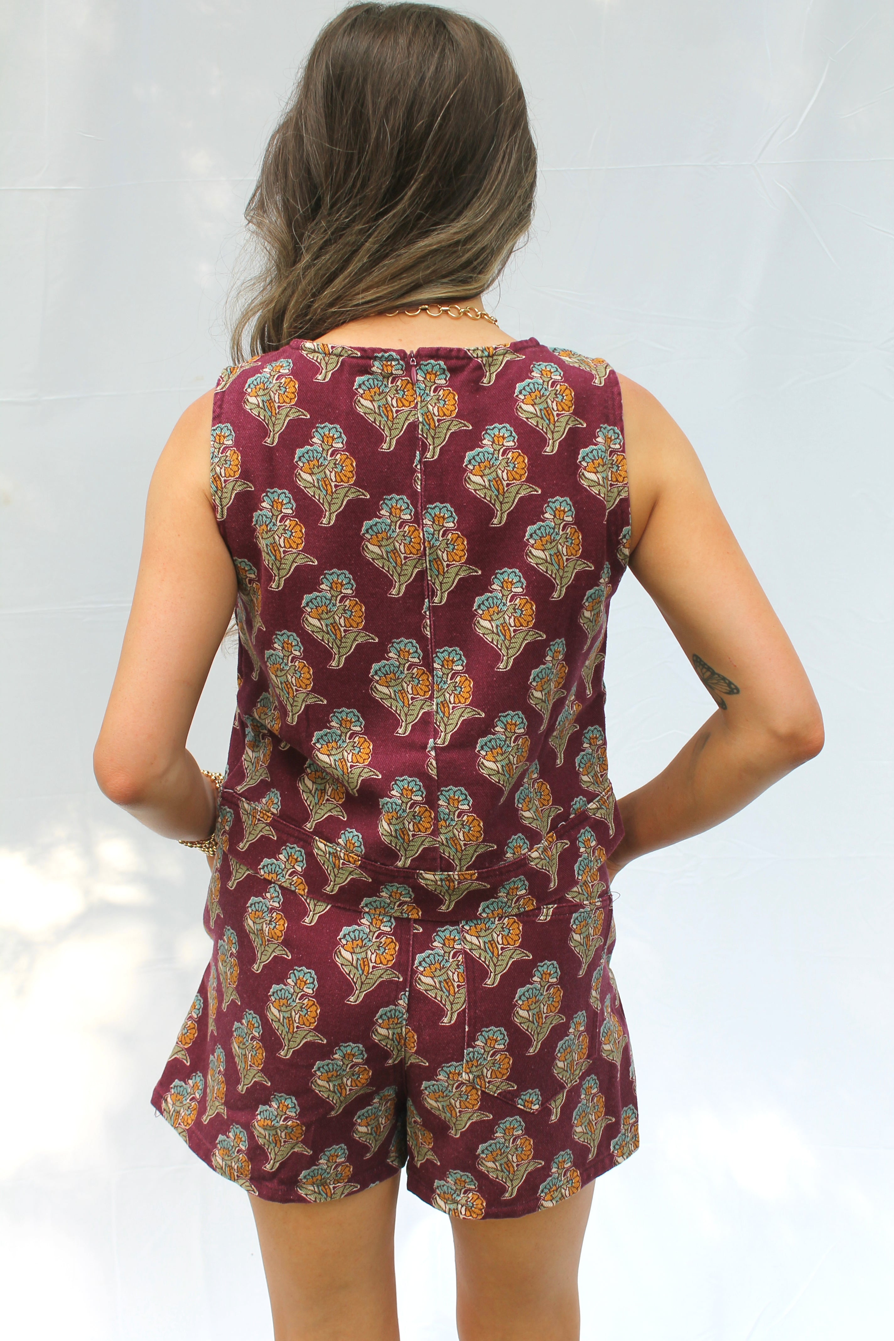 Kaylee Floral Wrap Skort