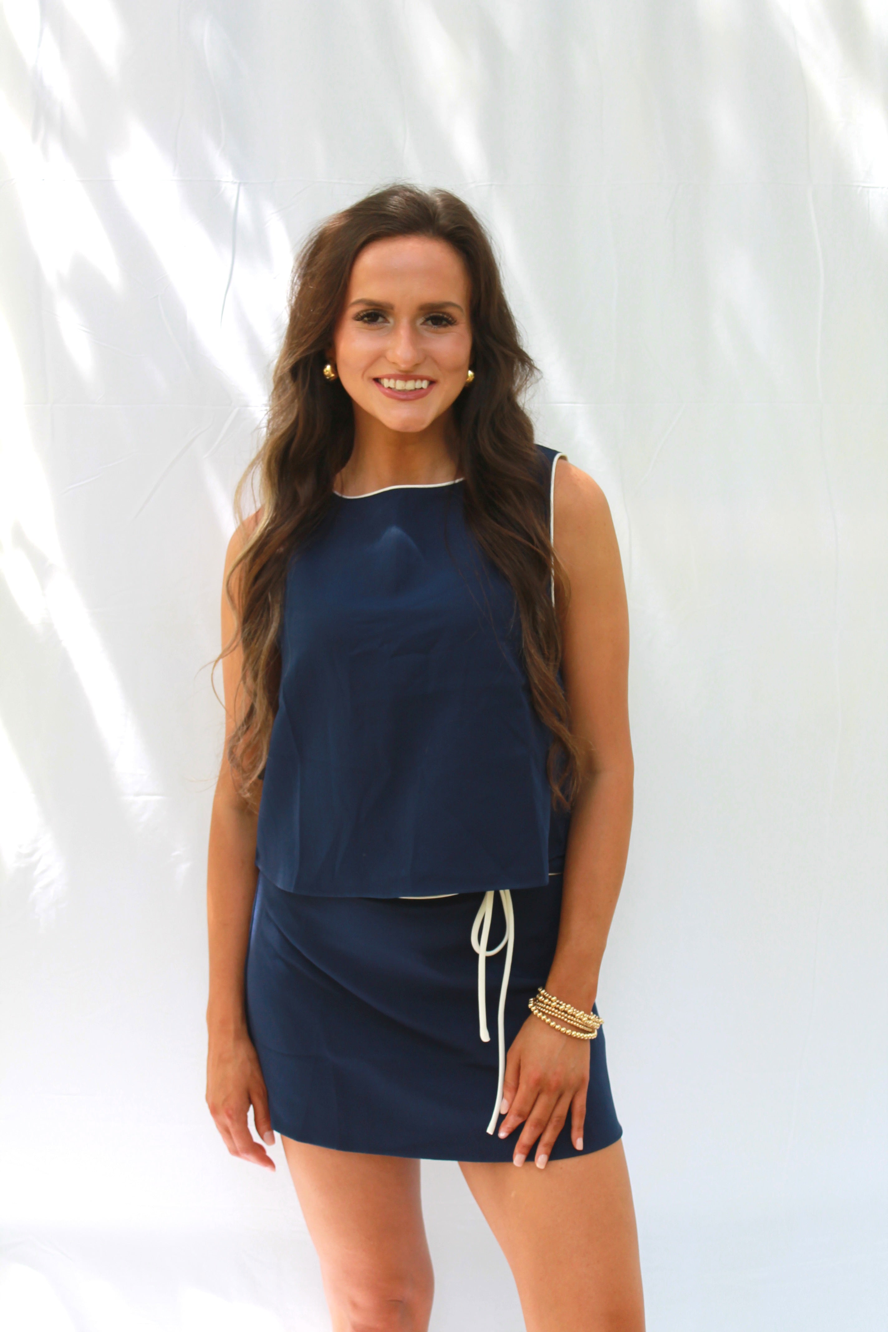 Freedom Sleeveless Crew Neck Top