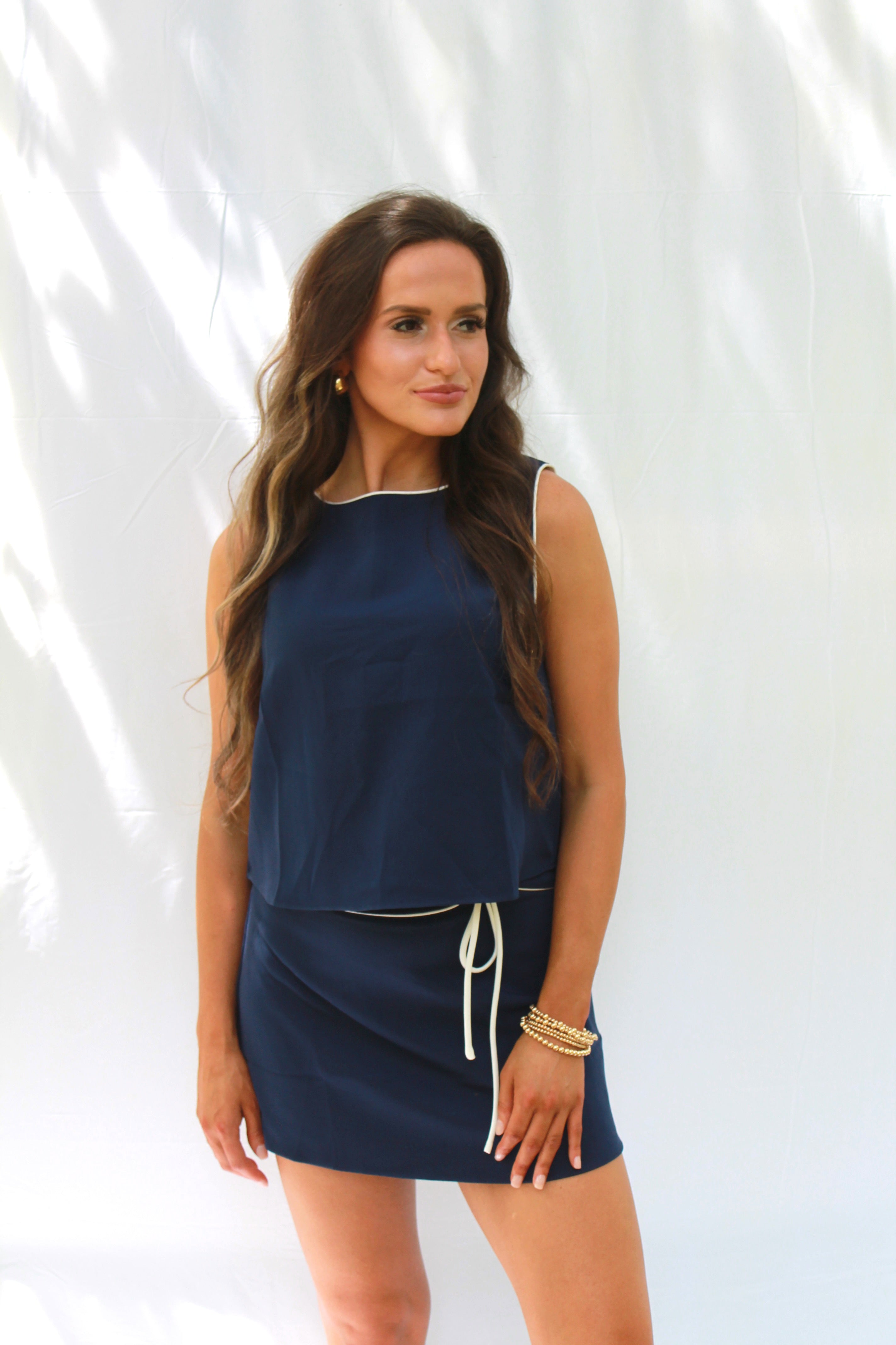 Freedom Sleeveless Crew Neck Top