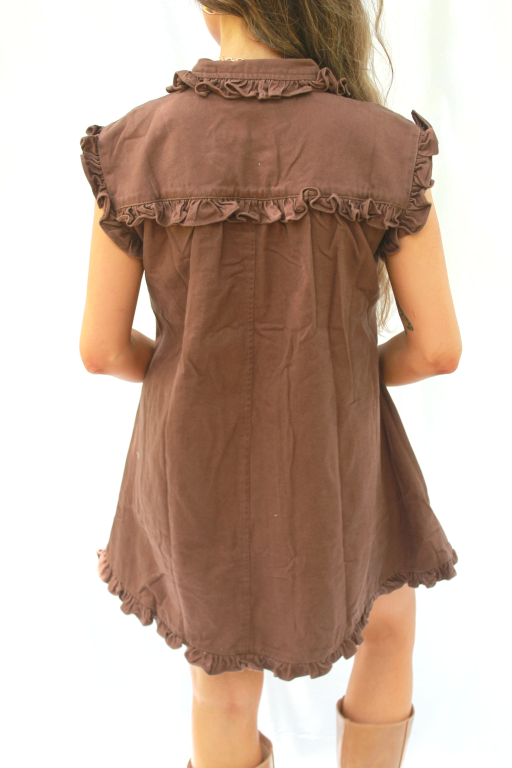 Maggie Ruffle Trim Dress
