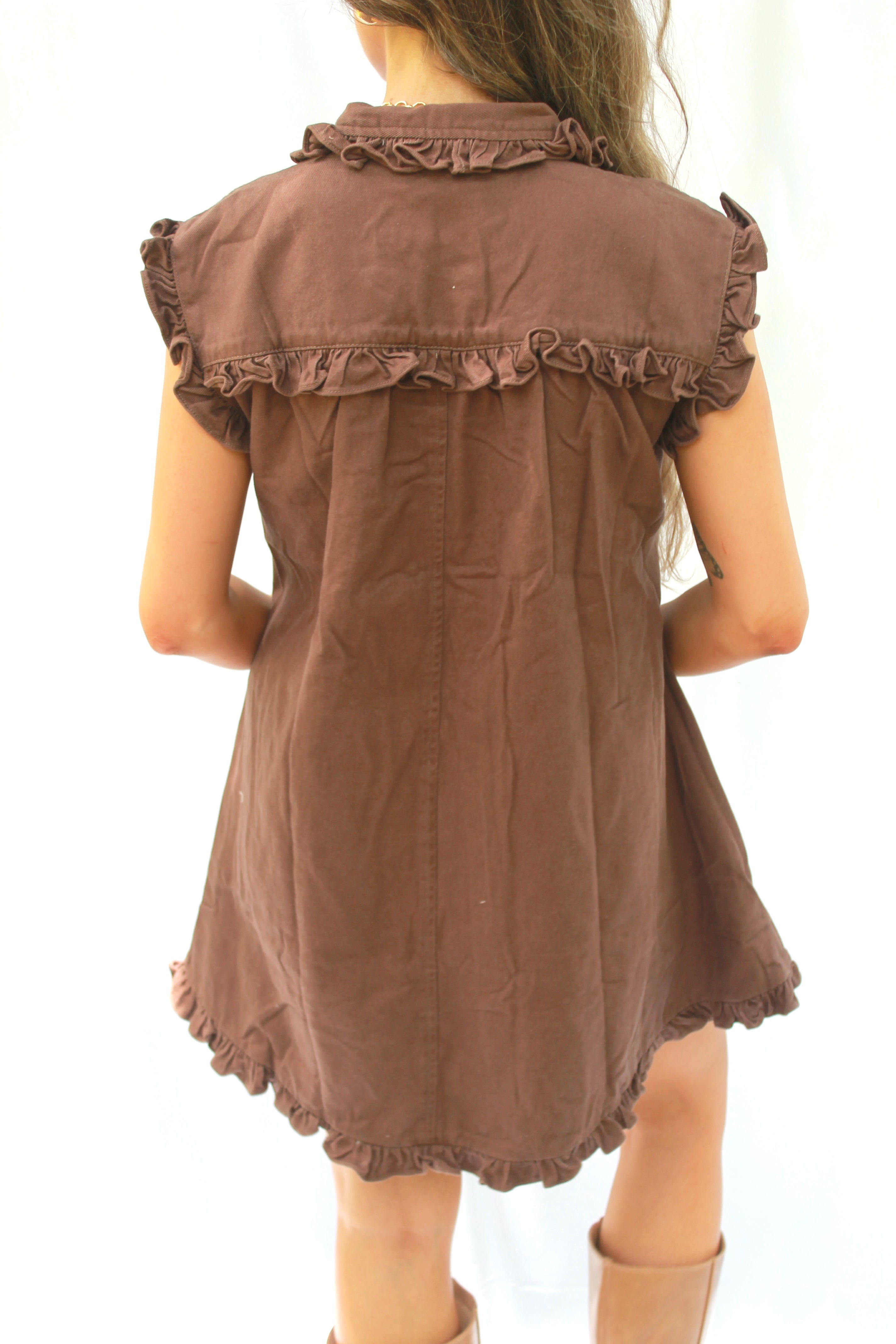 Maggie Ruffle Trim Dress