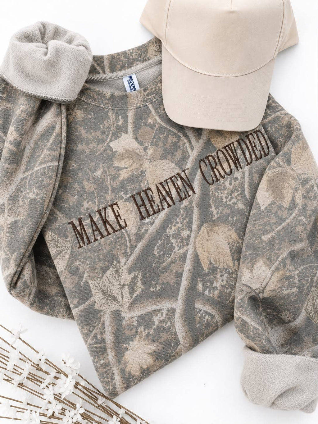 Make Heaven Crowded Camo Sweatshirt