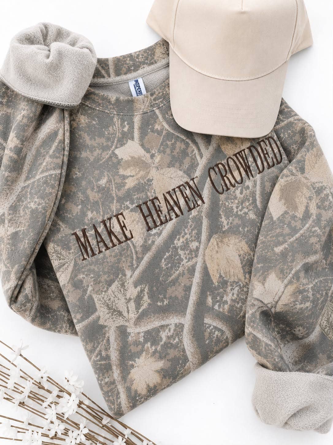 Make Heaven Crowded Camo Sweatshirt