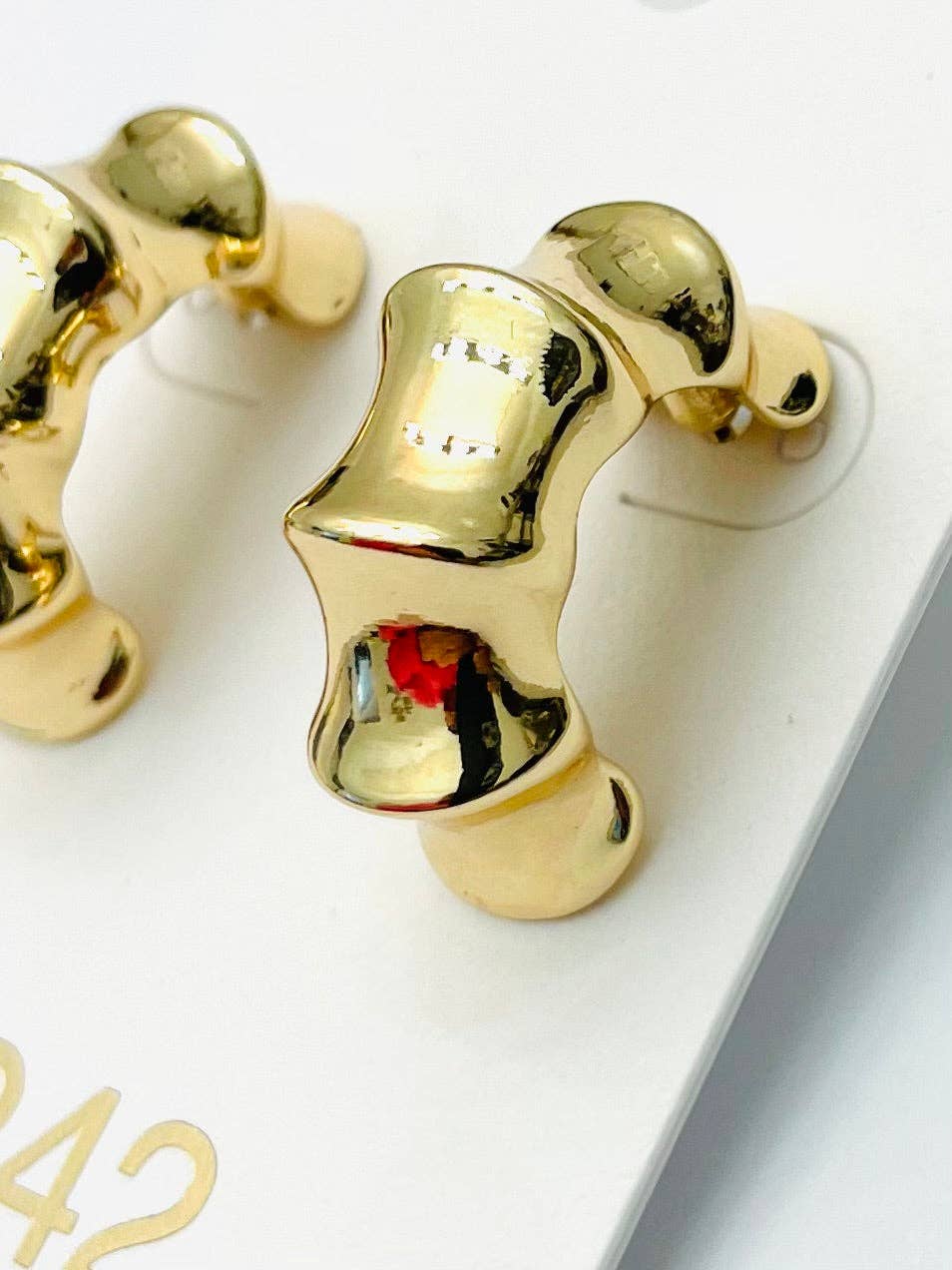 Bamboo Bite Earrings
